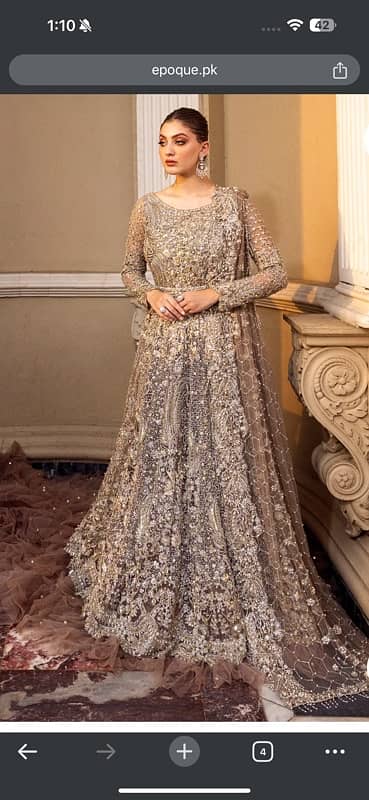 Walima Designer bridal dress (Epoque) -without the trail (size medium) 1