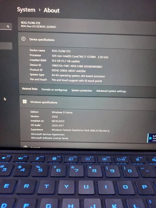 Asus Rog flow z13 (12 Generations ) 5