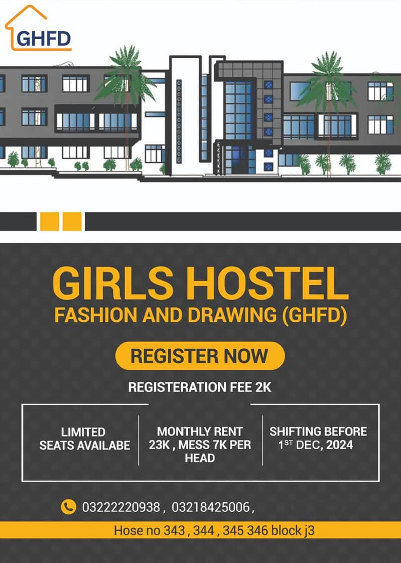 GIRLS HOSTEL IN JOHAR TOWN J3 BLOCK 0