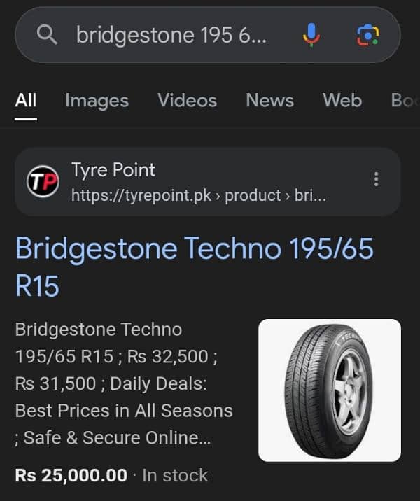 Bridgestone Tyres 195/65 R15 2