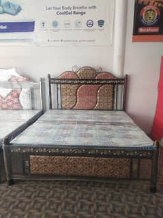 Brand New Stylish Iron Bed with Mattress