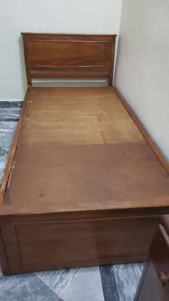 wooden bed