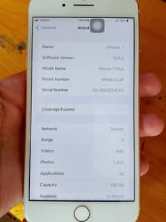 Iphone7plus PTA registered 128GB