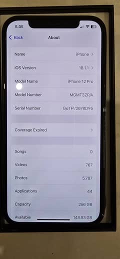 Iphone 12 Pro 265 PTA Approved