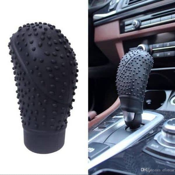 Car Shift Knob Silicone Cover Car Vehicle Round Soft Silicone A 6