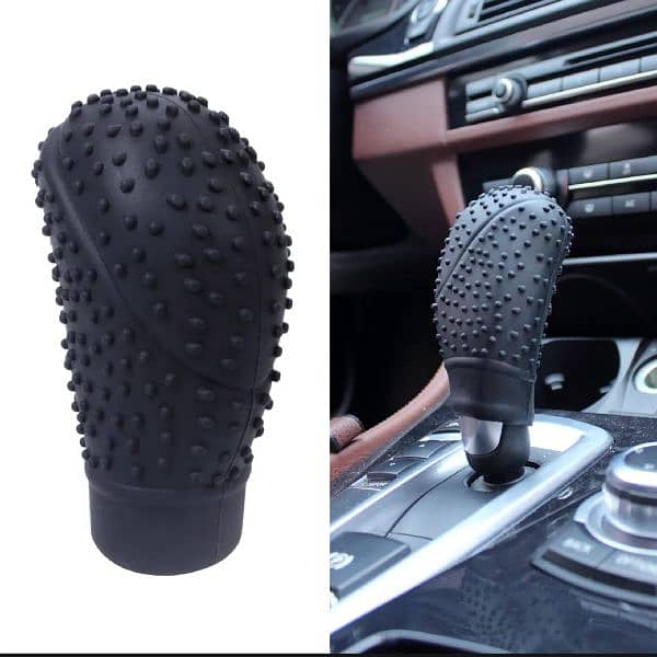 Car Shift Knob Silicone Cover Car Vehicle Round Soft Silicone A 8