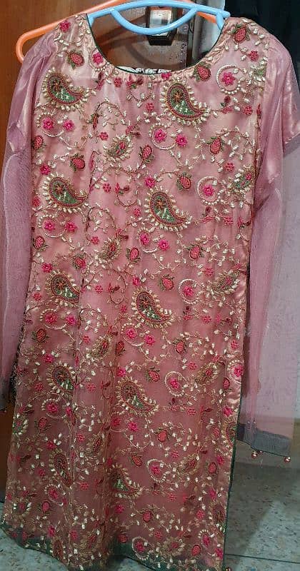 Green Lehnga with Pink Shirt Condition 9/10 1