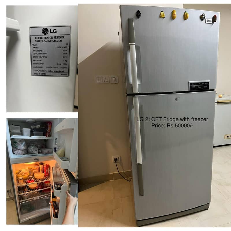 LG Standing Refrigerator 21CFt 0