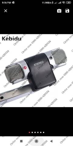 Mini Digital Head phone Mic 3.5mm Stereo Microphone  mobile