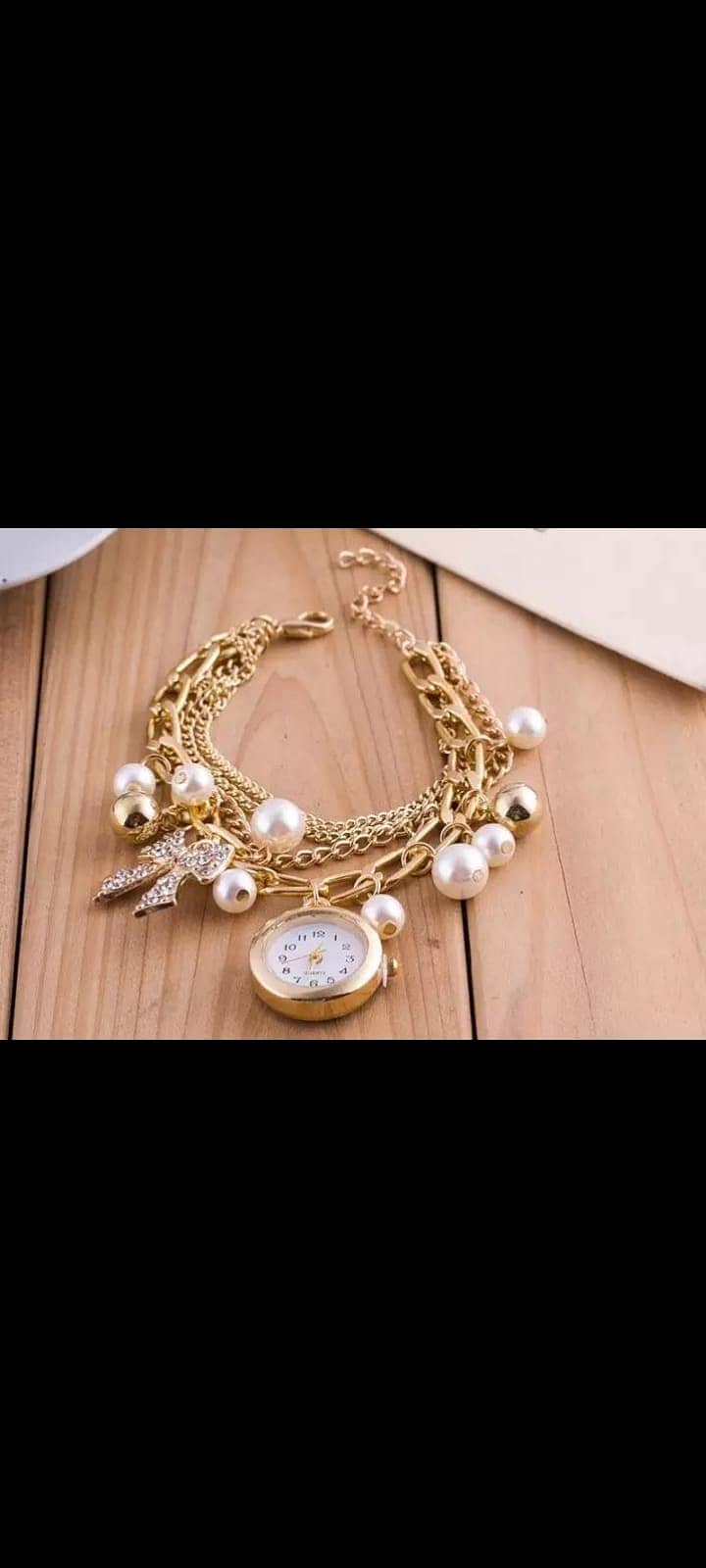 Pearl Bracelet Style Watch 1