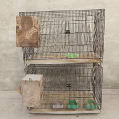 2.5ft by 1.5ft two cages for sale