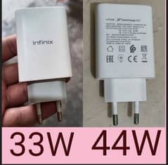 Vivo (flash charger) 44w. infinix fast charger 33W