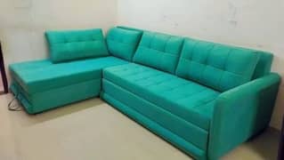 L shaped sofa and sofa come bed urgent sale delivery b possible