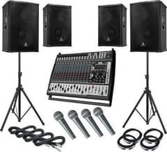 Sound System and Lights are available for rent basis on events