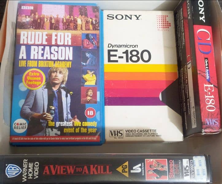 VHS Video cassettes or VCR cassettes with Cover Case box available 1