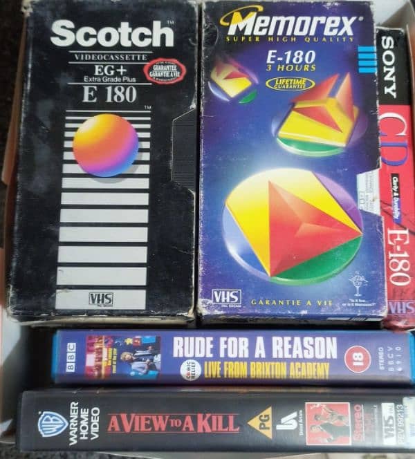 VHS Video cassettes or VCR cassettes with Cover Case box available 5