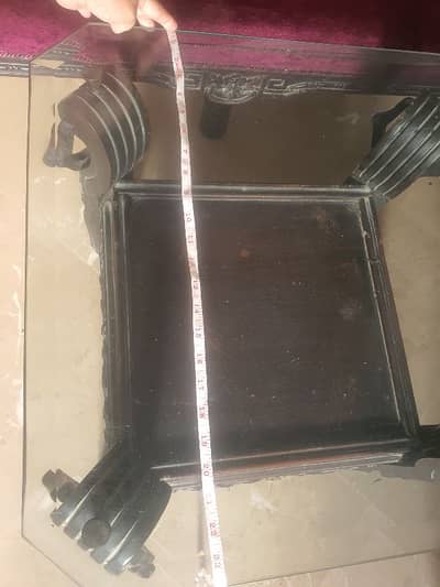 Grey  and wooden center table