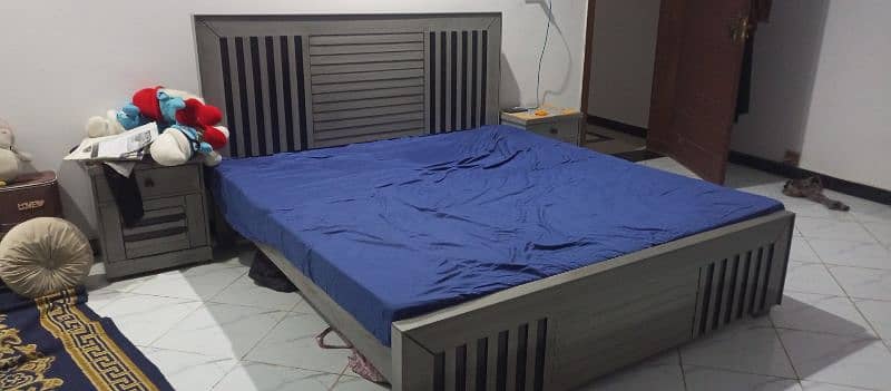 brand new bed in grey color 1