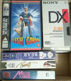 VCR & VHS cassettes with Cover Case box available