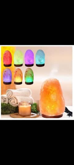 7 color changing USB Himalayan salt lamp