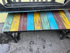 wooden tables/ bench