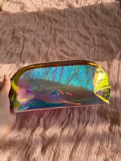 holographic makeup pouch