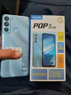 Techno pop5 Lte 3/32 complete box good condition