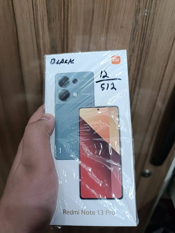 redmi note 13 pro 12+12/512 with box 67 charger abd 10 months warranty 6