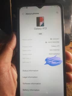 samsungA13 4GB ram and 128GB rom PTA Approved