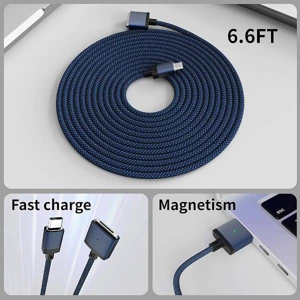 Apple USB-C To Magsafe 3 Cable 2 M Meter Magnetic MacBook Air 2024 M3 1