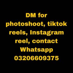 dm for photoshoot