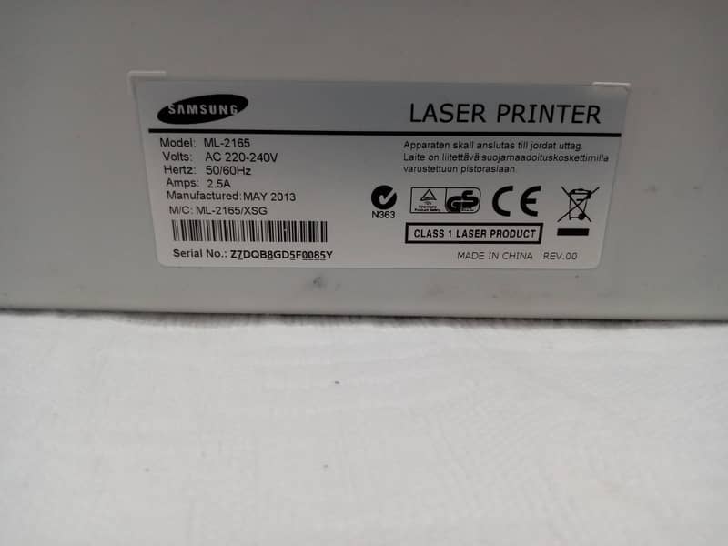 Samsung LaserJet Printer ML-2165 Like New 4