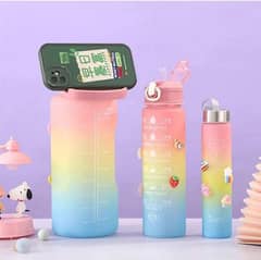 3 pcs sports water bottle