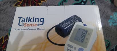 taking blood pressure monitor