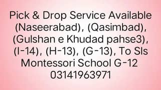 Pick & Drop Service Available