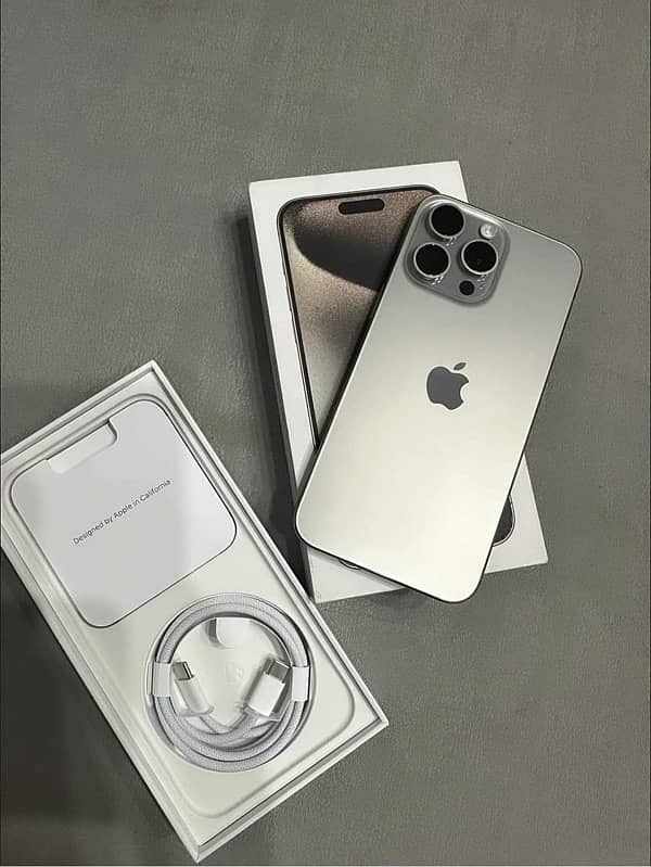 Iphone 15 Pro Max Factory Unlock (With Box & All Acessories) Available 2