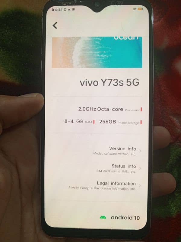 vivo y73s 5g 8+4/256 gb 5