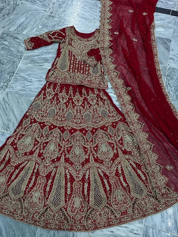 Red Barat Lehenga 0