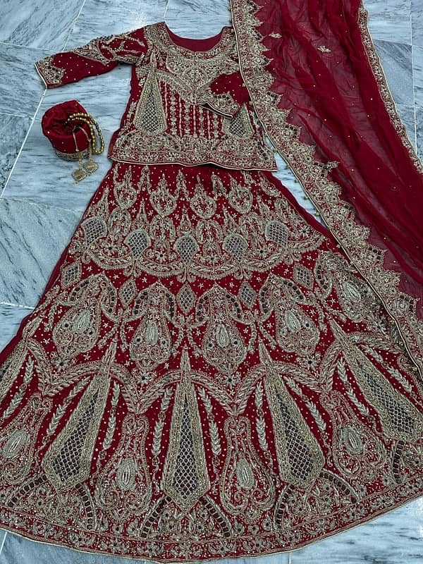 Red Barat Lehenga 6