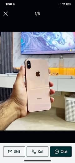 I phone xs max golden dual sim pta approved