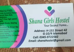 I-10/1 Girls Hostel for female students and job holder female