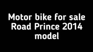 Road Prince Bike For Sale