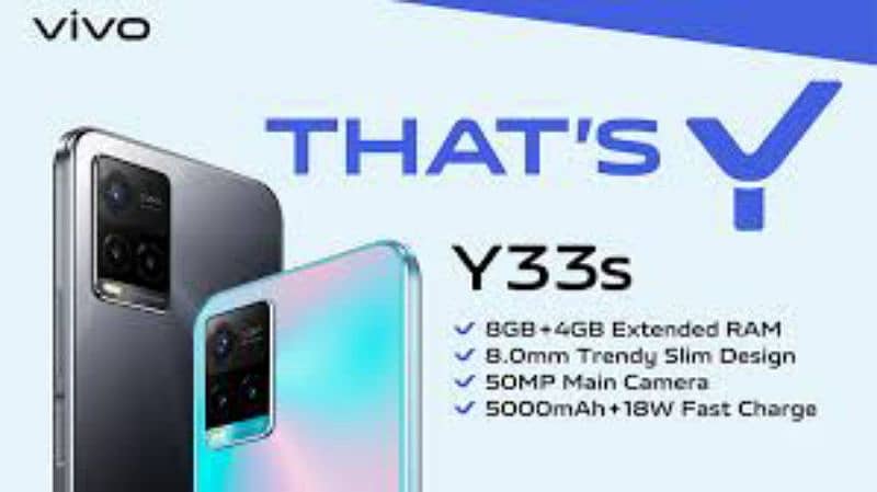 vivo y33s 8GB 128GB With Box only Call 1