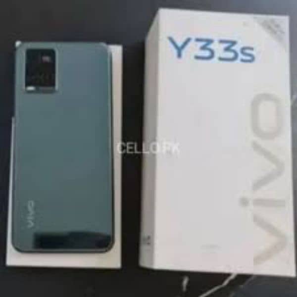 vivo y33s 8GB 128GB With Box only Call 2