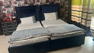 selling beds with side table and matress