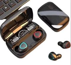 black noise- concelling earbuds  with long lasting battery -1ps