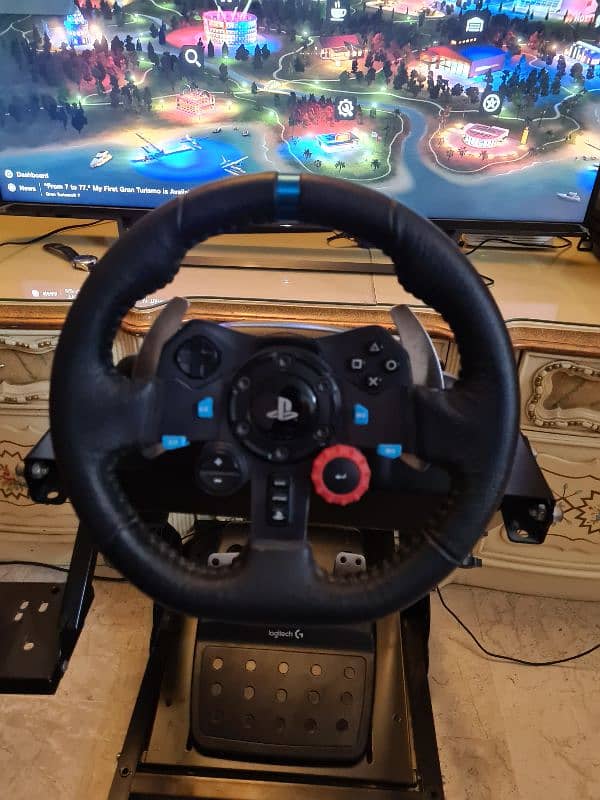 logitech g29 steering wheel in good condition 0