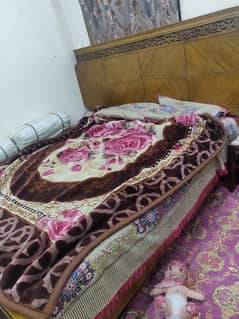 bed sett with side tables, dressing table and safe almari for sale