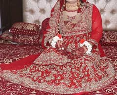 bridal lehanga with jewellry for sale