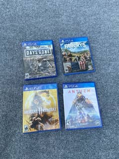 PS4 Games Days Gone, Mortal Kombat 11, Far cry 5, Anthem